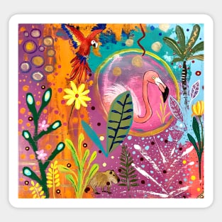 Flamingo Dance Sticker